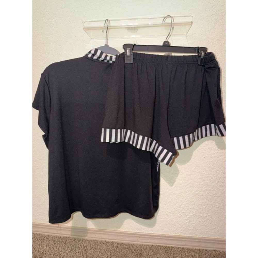 Disney Nightmare Before Christmas Jack Skellington Pajama Set Shorts Top Large - Picture 4 of 4